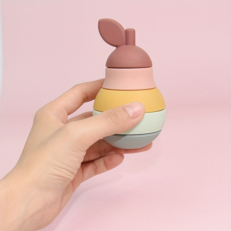 Silicone Fruit Shape Building Blocks & Nesting Toys
