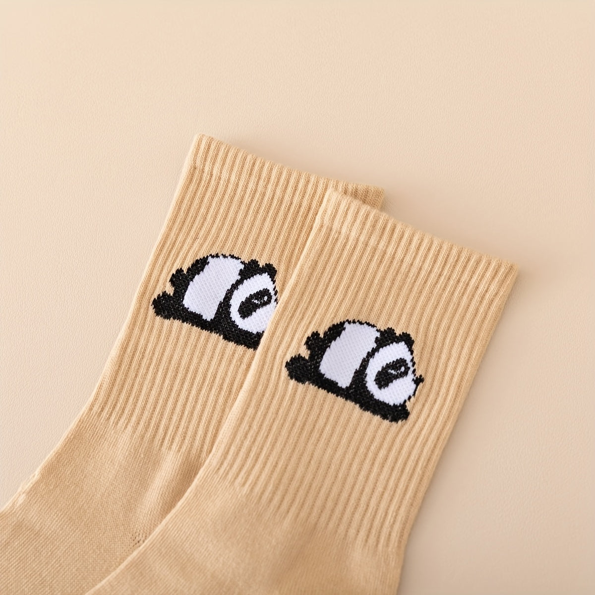 7 Pairs Panda Print Socks Breathable All Match Stockings