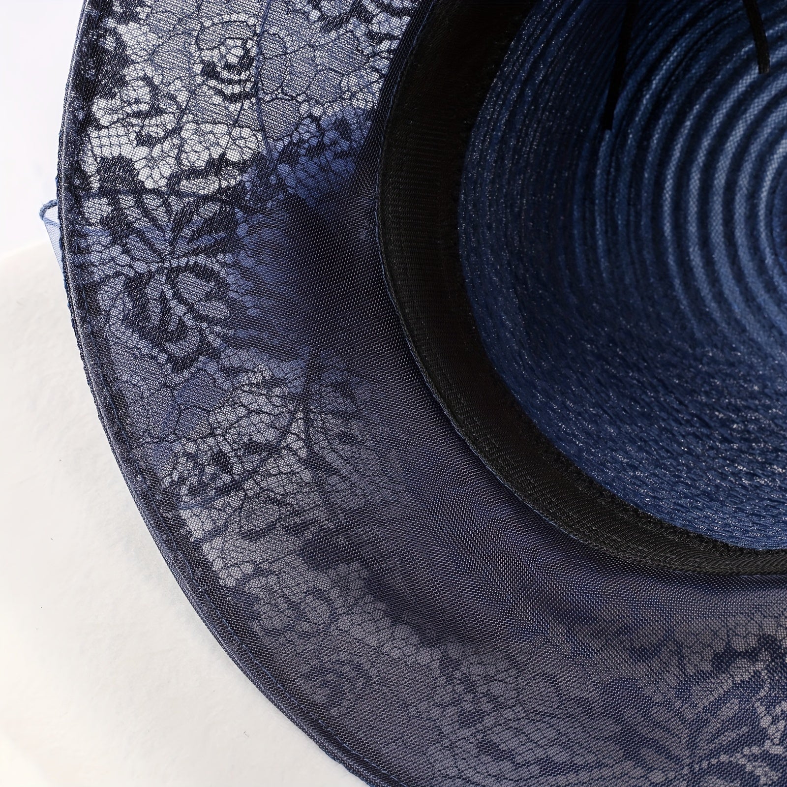 Mesh Breathable Bucket Hat Sunshade Flower Decor Hats For Women