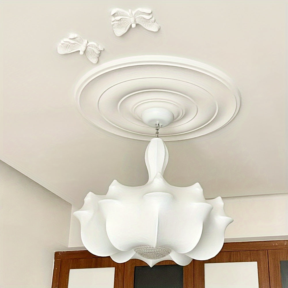 Round Ceiling Plaster Chandelier Base Crystal Lamp Mold