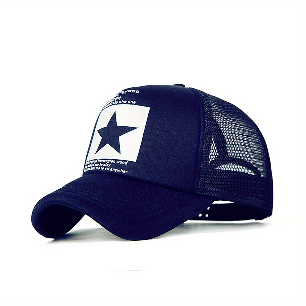 Pentagram Pattern Mesh Baseball Cap