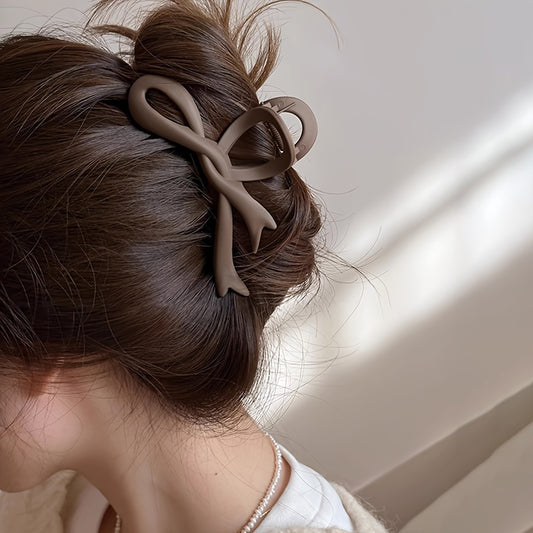 Gradient Hair Claw Clip Ribbon Bow Y2K Style