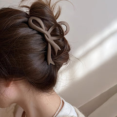 Gradient Hair Claw Clip Ribbon Bow Y2K Style