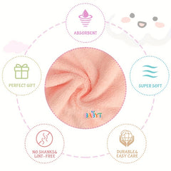 Soft & Absorbent Coral Fleece Baby Burp Cloths