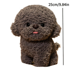 Soft Fluffy Teddy Dog Plush 2pcs Dark Gray