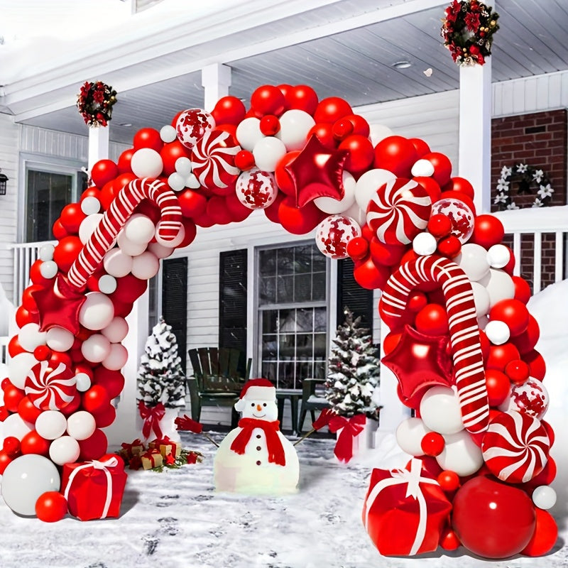 115pcs Christmas Balloon Set Party Supplies