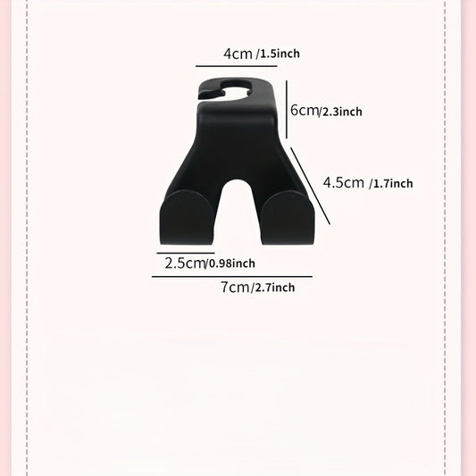 Car Hook Seat Back Double Hook Inside The Car Hook Hidden Small Hook
