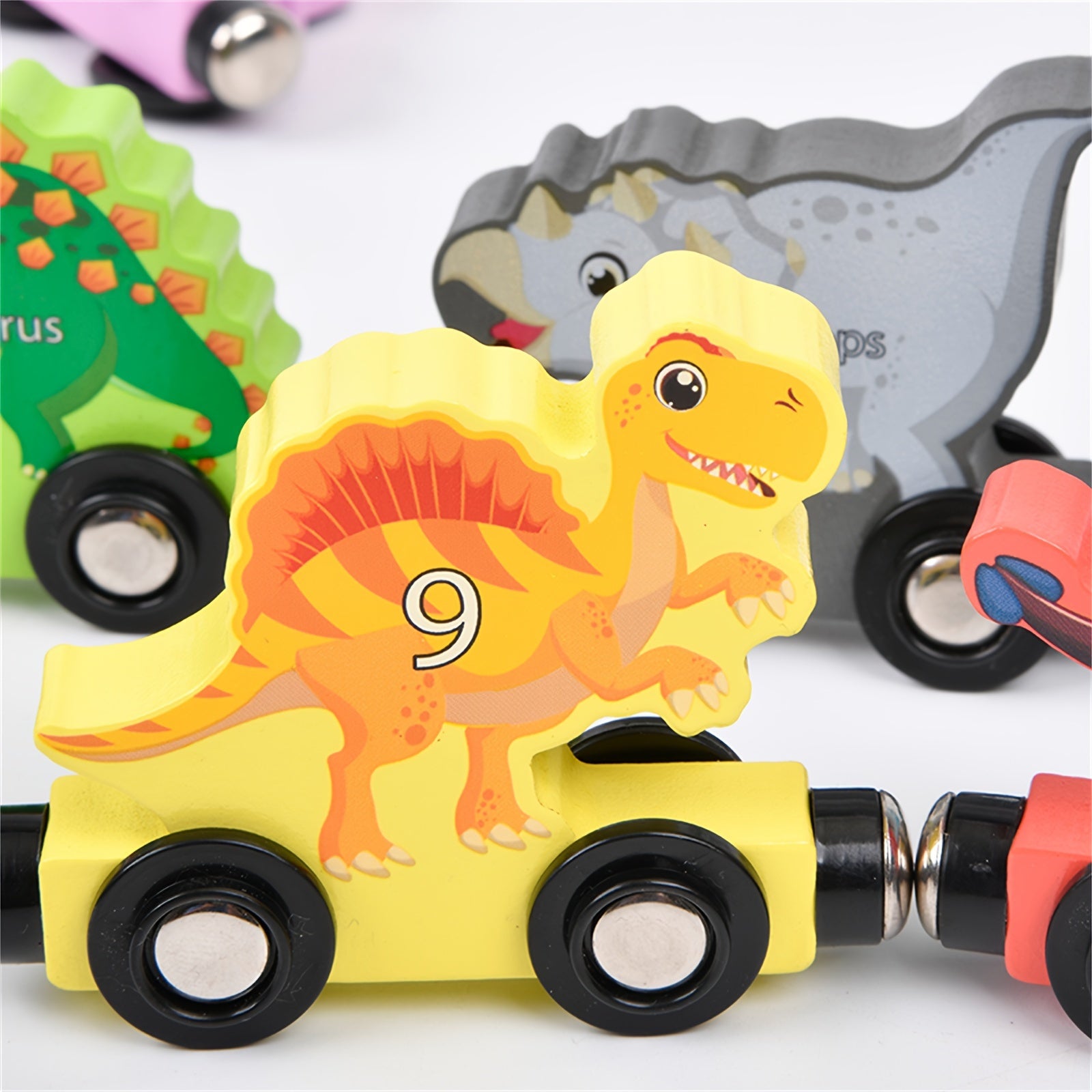 Magnetic Dinosaur Train Set 10pcs Educational Toy