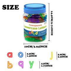 ROYLANZ 78pcs Translucent Letter Toys Educational Math Manipulatives