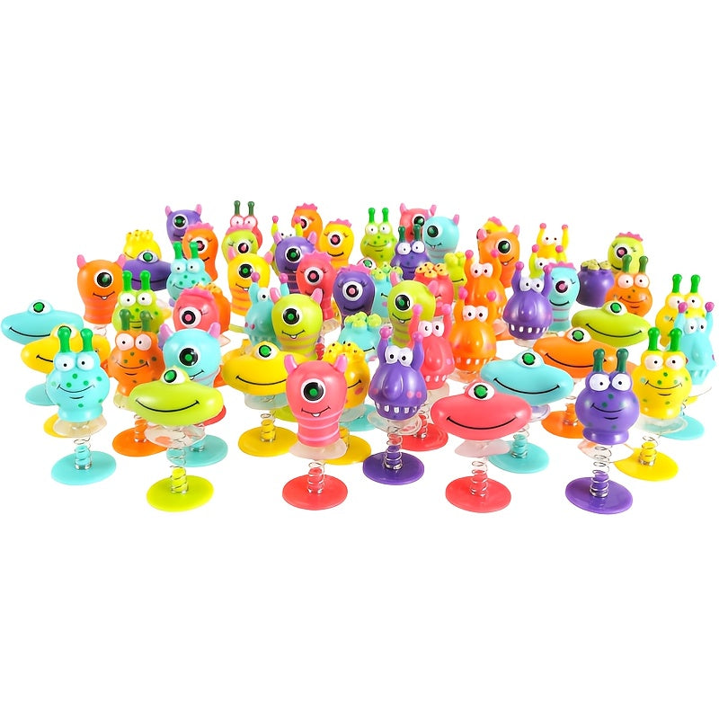 6pcs Jumping Pop It with Monster Sping Launcher Multicolor