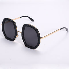 Oversized Rhinestone Crystal Sunglasses UV400 Shades Eyewear