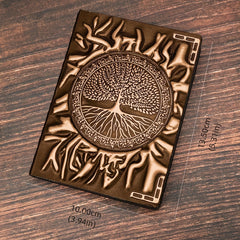 Embossed Tree Retro Diary Notebook Student Stationery