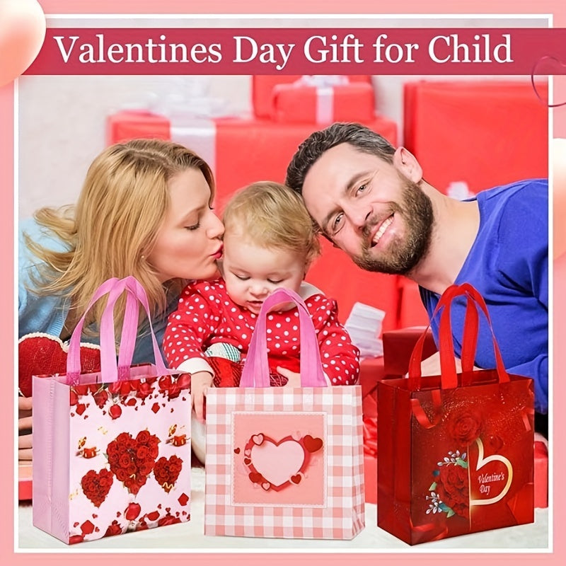 6pcs Reusable Non Woven Gift Bag with Handle Party Supplies
