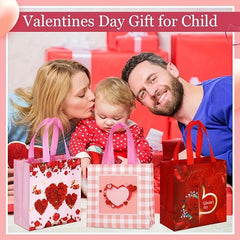 6pcs Reusable Non Woven Gift Bag with Handle Party Supplies