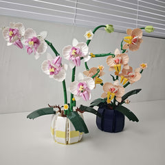DIY Artificial Orchid Bouquet Kit ABS Plastic Material