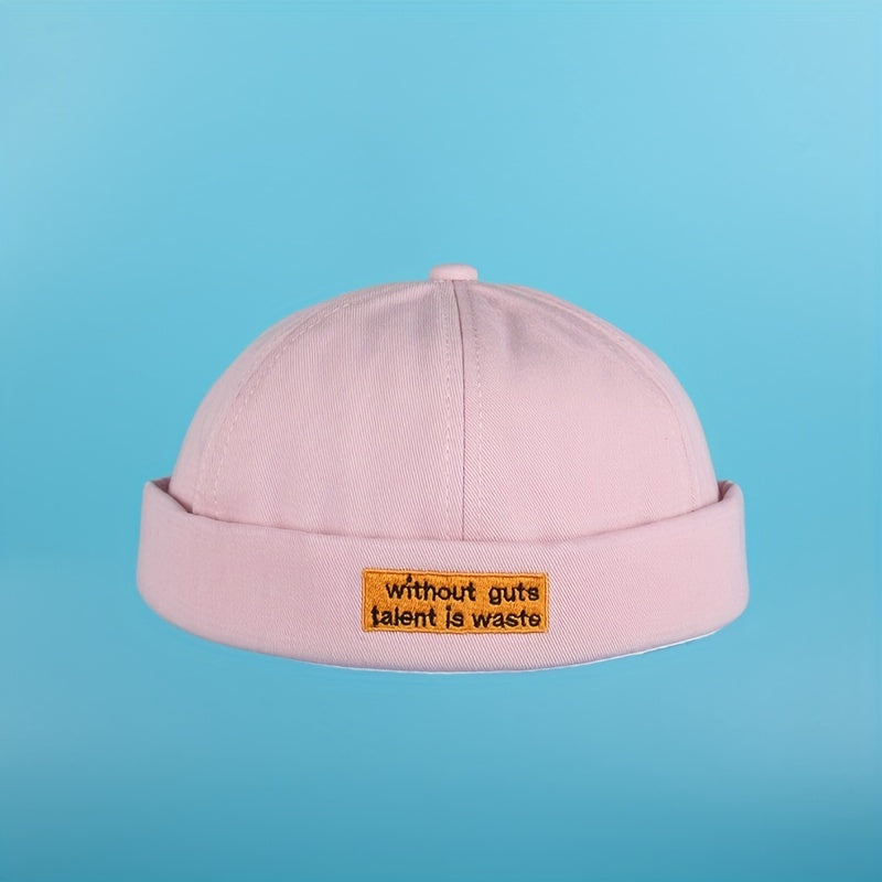 Cotton Vintage Ruffle Beanie Brimless Spring Summer Men Women