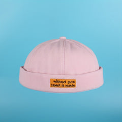 Cotton Vintage Ruffle Beanie Brimless Spring Summer Men Women