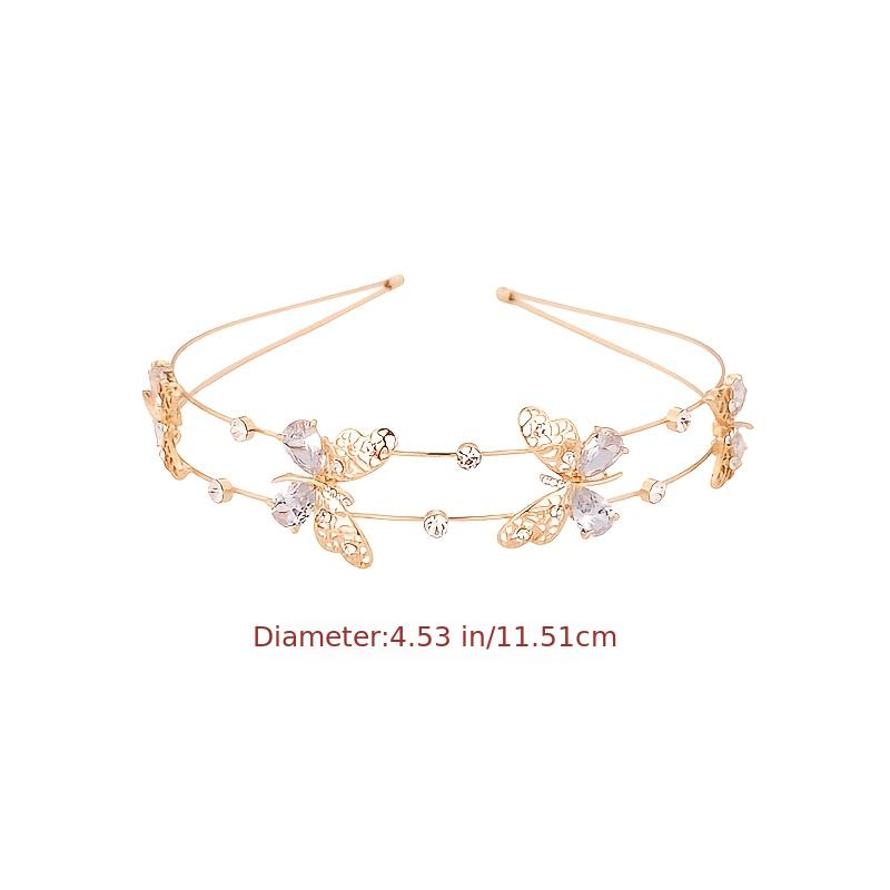 Metal Star Moon Crystal Hair Hoop Double Layer Headbands