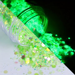 Glow in the Dark Chunky Glitter Sequins for Body Face Hair Nails