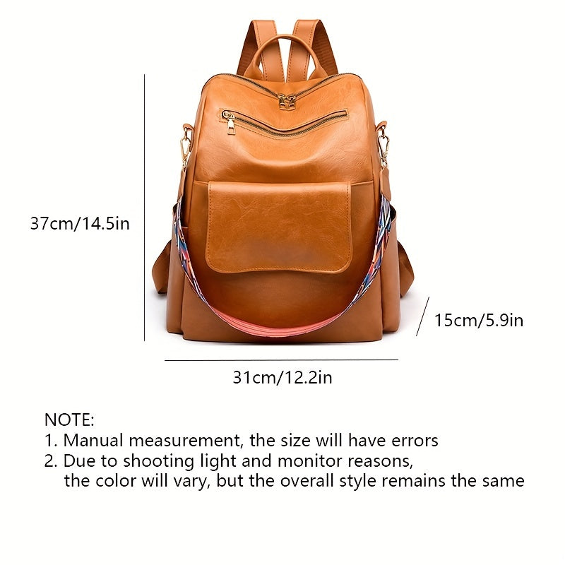 Vintage Anti Theft Backpack Purse Retro Convertible Bag