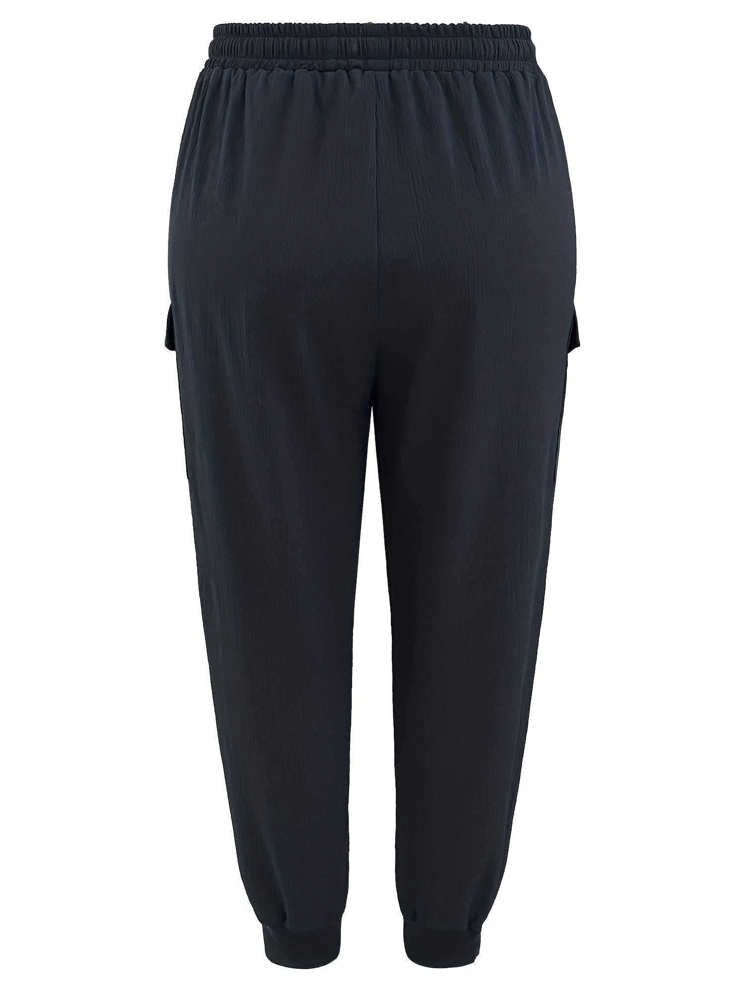  Solid Cargo Pants With Pockets