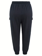  Solid Cargo Pants With Pockets