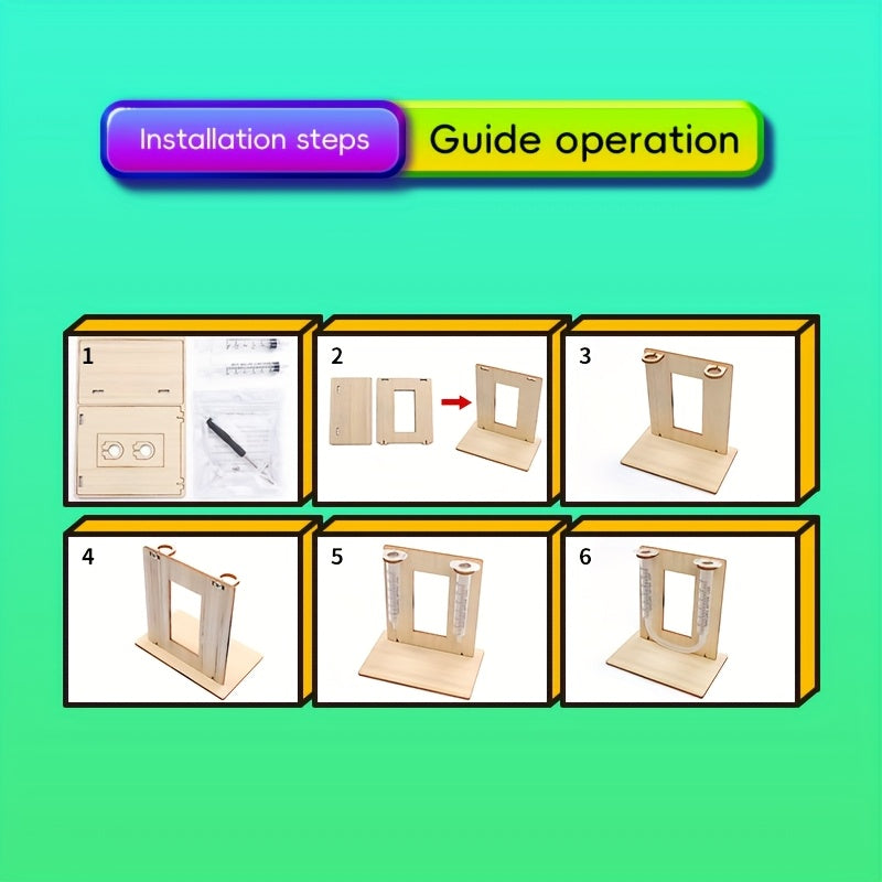 Small Inventions DIY Level Gauge Wooden Puzzle Toys