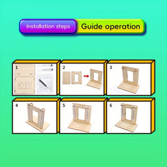 Small Inventions DIY Level Gauge Wooden Puzzle Toys