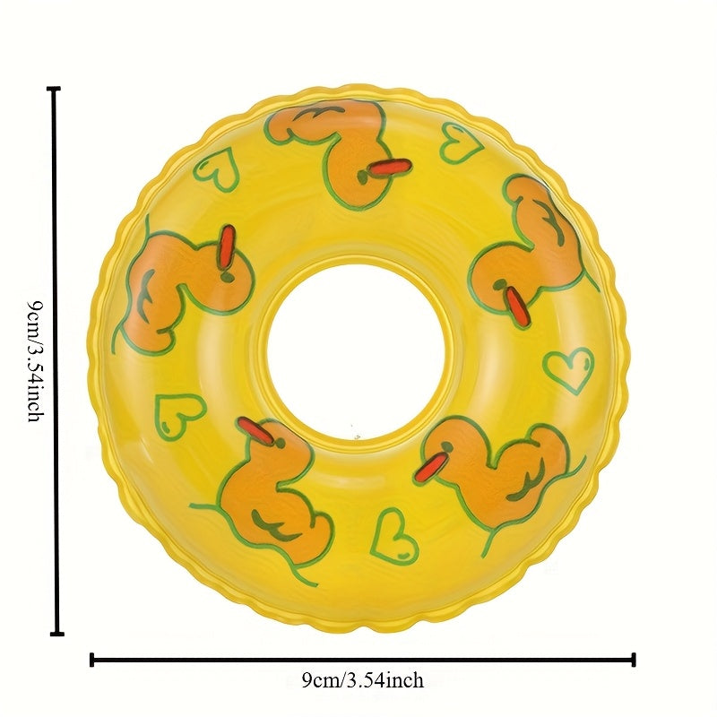 Mini Pet Swim Rings Duck Pattern Small Pet Swim Rings in Various Colors