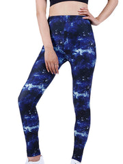 Women's Night Starry Sky Print Cropped Pants