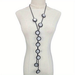 Y Shaped Long Pendant Necklace Bohemian Accessories Party Clothing Neck Jewelry