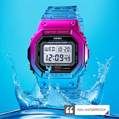 Unisex Block Electronic Watch Waterproof LED Sports Digital Watch