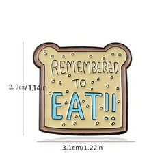 Bear Shaped Bread Chip Jewelry Brooch