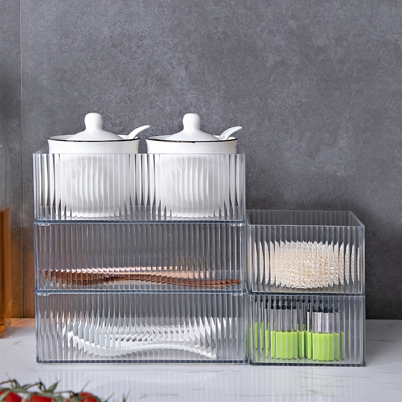 Transparent Storage Box Home Decor Kitchen Bathroom Bedroom
