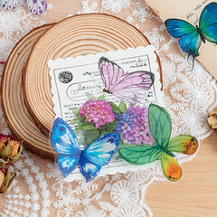 40 Butterfly Cartoon Stickers Pack for Water Cup Notebook Phone Decor