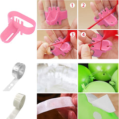 Tropical Balloon Garland Set for Flamingo Themed Parties