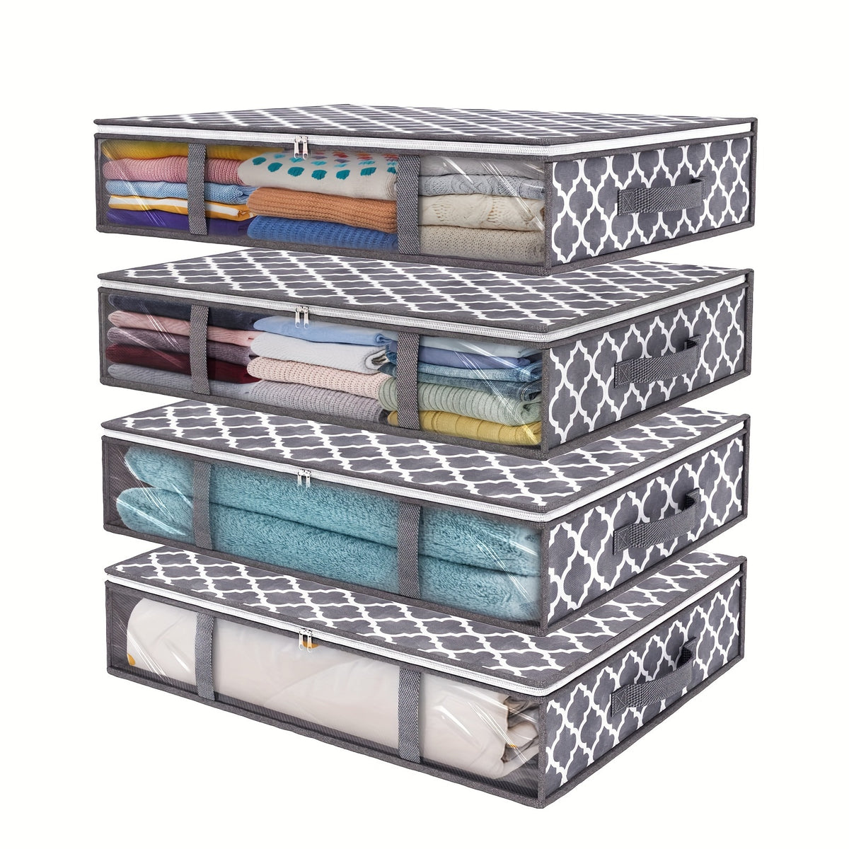 4-Pack Storage Bag Under the Bed Room Decor Home Decor Kitchen Accessories
