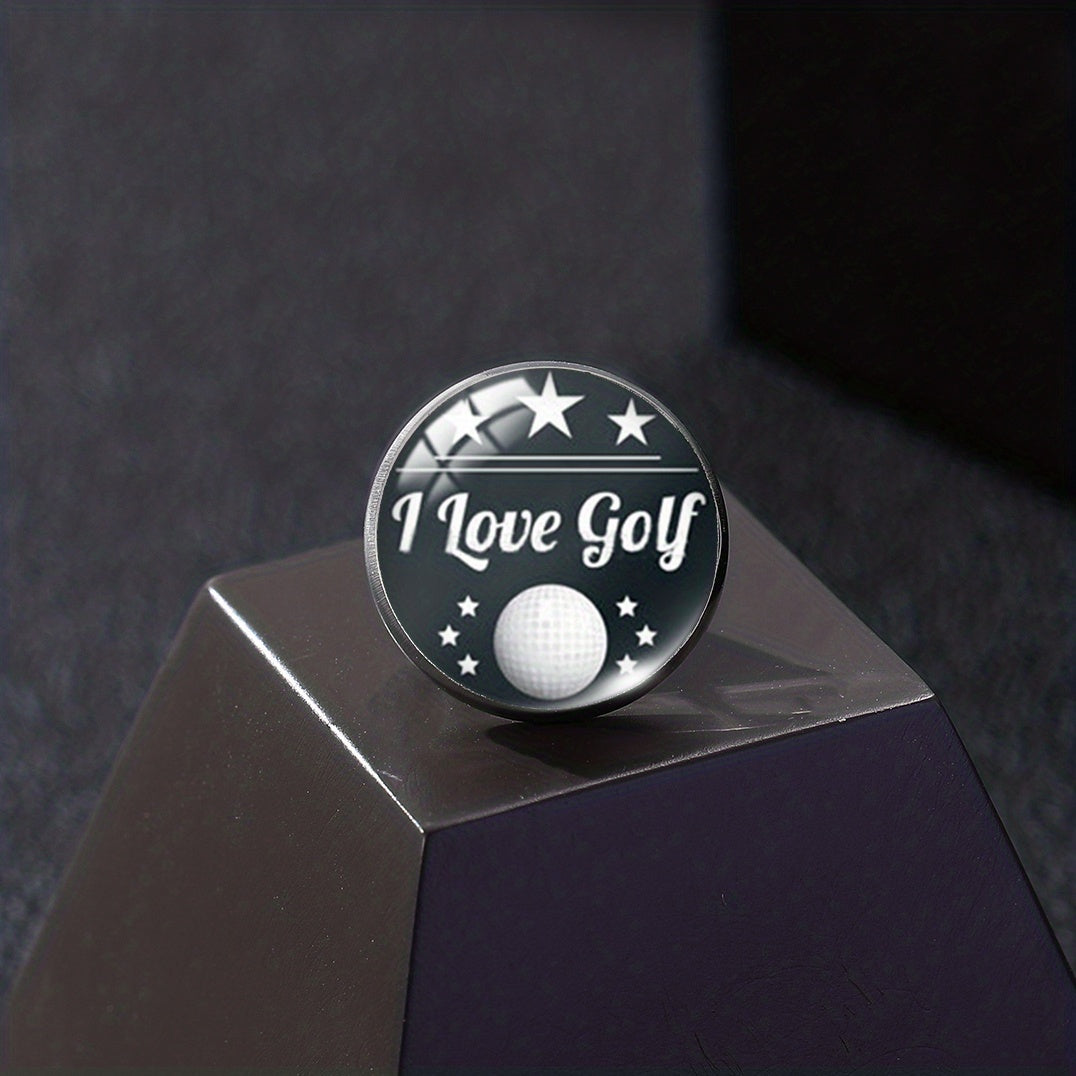 I Love Golf Brooch Pin For Players, Men and Women