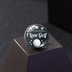 I Love Golf Brooch Pin For Players, Men and Women