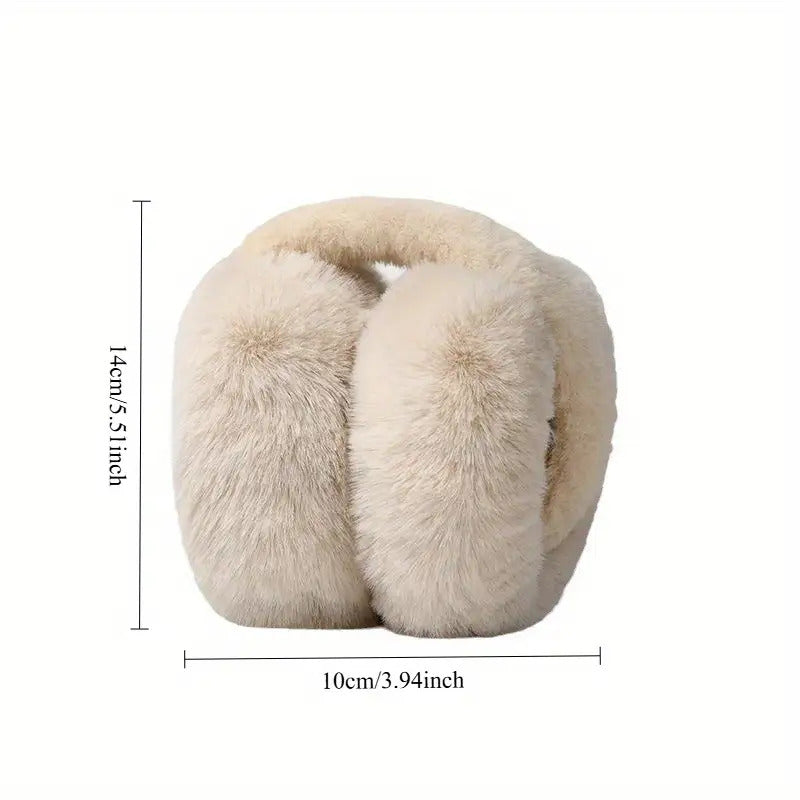 Foldable Winter Ear Muffs Soft and Warm Cold Resistant
