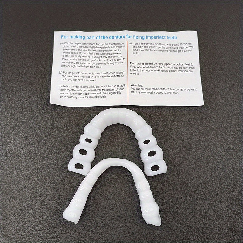 Dental Braces Simulation Orthodontic Veneer Upper Lower Teeth Whitening