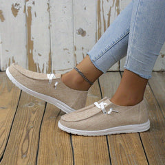 Women's Canvas Low Top Lace Up Shoes Lightweight