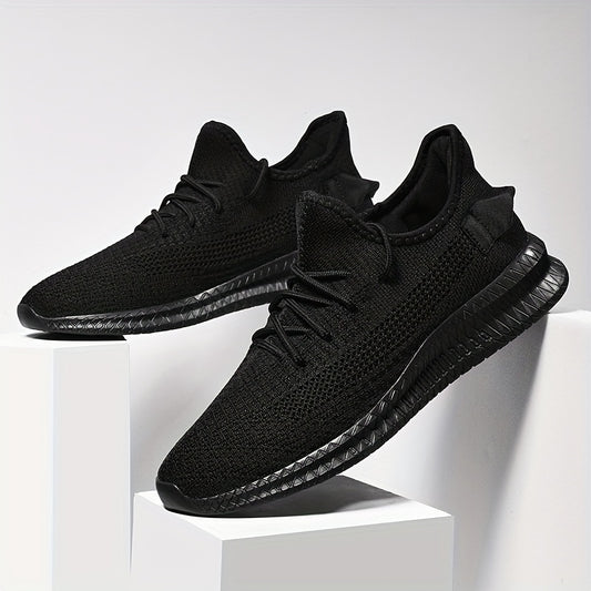 Men's Knitted Lightweight Comfy Casual Shoes For Traveling Hiking