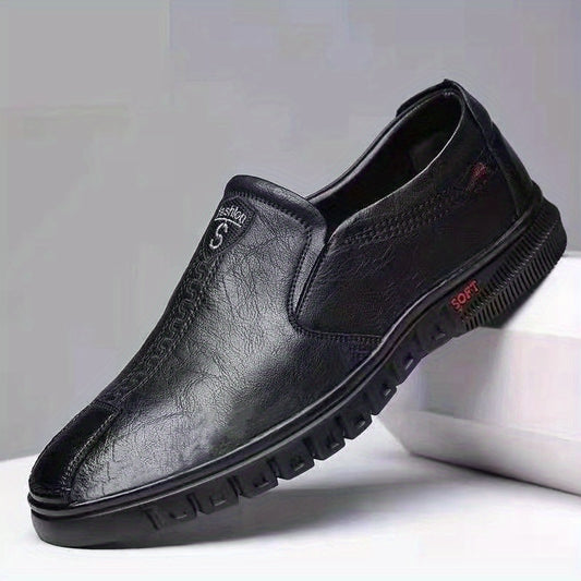 Men's Comfy Slip On Loafer Shoes with Stitch Detail