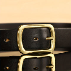 Men's Vintage PU Leather Belt with Pin Buckle