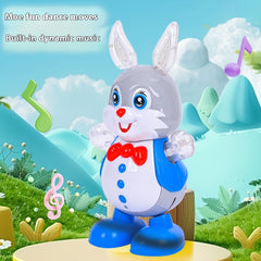 Interactive Dancing Rabbit Toy with Sound and Light Effects