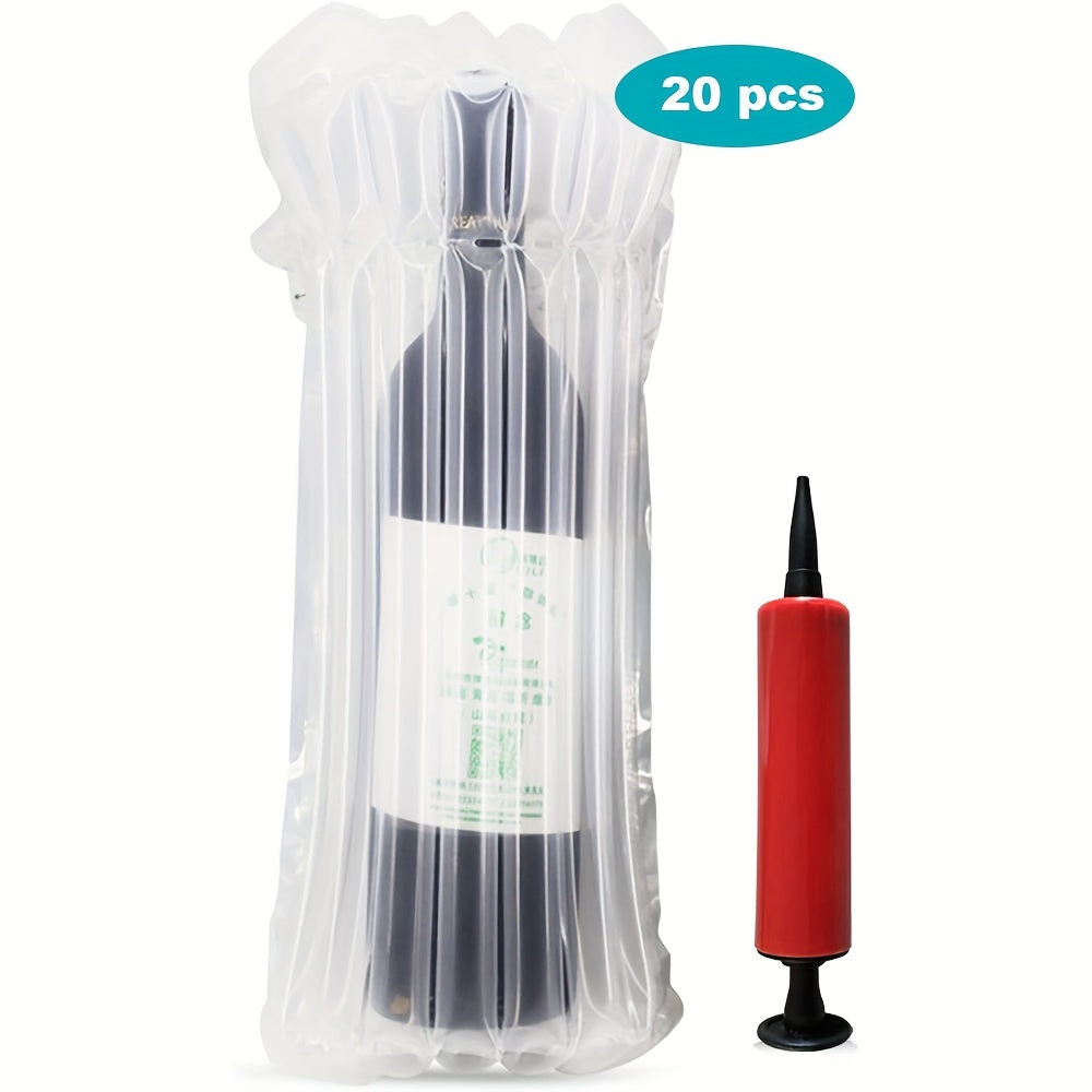 Wine Bottle Travel Protector Bags Inflatable Bubble Wrap Safety Choice