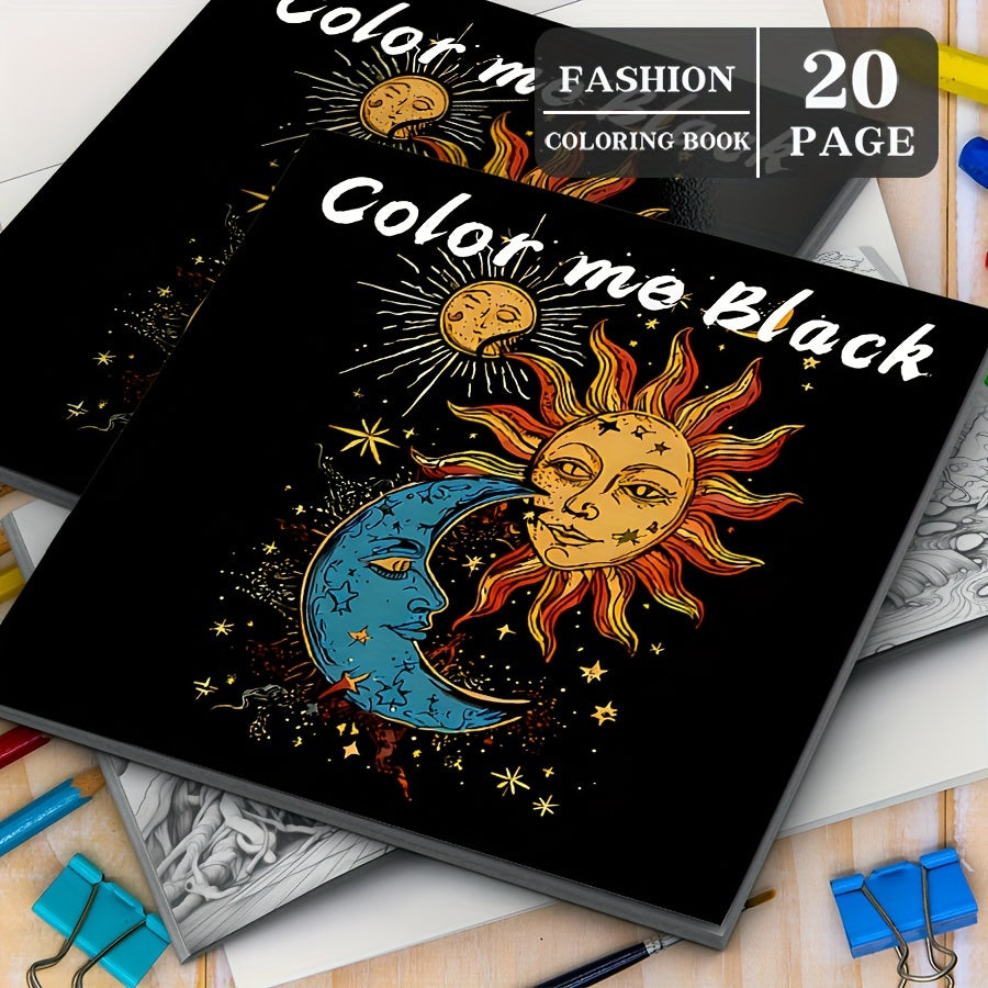 20 Page Thickened Paper Coloring Book for Festive Parties