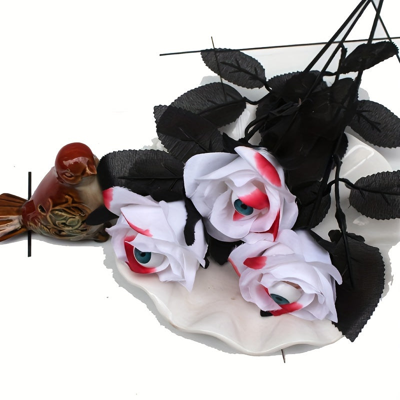 Halloween Scary Eyeball Rose Decoration