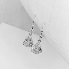 Zircon Flower Drop Earrings for Women
